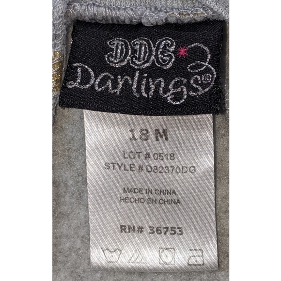 5/$25 DDG Darlings Heart of Gold Top Size 18M - Picture 4 of 4